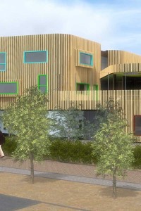 Luxemburg Holzbau Modell Sensoren Flachdachkontrolle