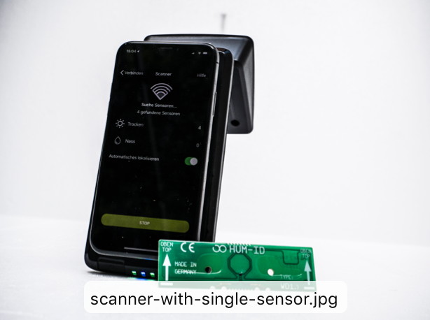Hum Id Sensor scanner-and-sensor | HUM-ID GmbH - Nässe unter Kontrolle