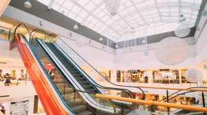 Konzept Shopping Mall vor dem Ende