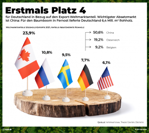 Wohin liefert Deutschland sein Holz?